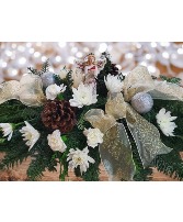 White Woodland Angel Centerpiece