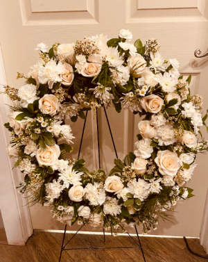 white wreath  