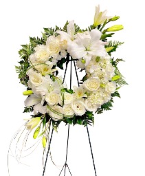 White Wreath of Blooms 