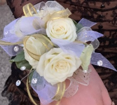 White Wrist corsage Prom, Dance, Homecoming
