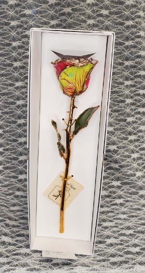 Wicked Floral Garden Gold Dipped Rose 
