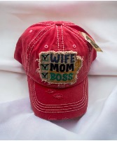 Wife/Mom/ Boss Denim Baseball Cap 