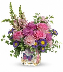 Wild Beauty Bouquet Enchanted Florist Cube Arrangement