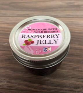 Wild berry raspberry jelly Made locally