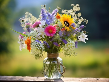 Whimsical Wild Flower   Vase in Abbotsford, BC | BUCKETS FRESH FLOWER MARKET INC.