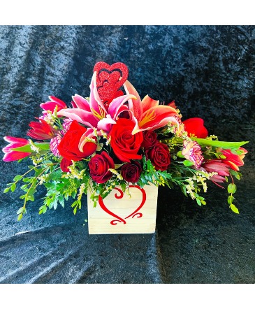 Wild Heart Garden Bouquet Valentines Day in Virginia Beach, VA | Flower Lady