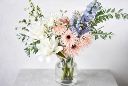 Wild in Peach Vase Arrangement