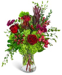Wild Rosewood Flower Arrangement