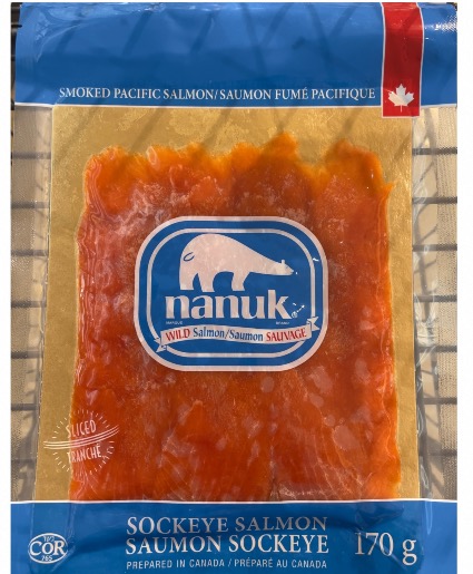 Wild Smoked pacific salmon 170 gram package  Comfort Food 