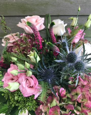 Wild Thistle Vase or cut bouquet in Northport, NY | Hengstenberg's Florist