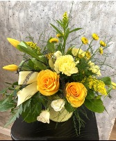 Wildcat & Roses Floral Arrangement