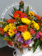 Wildflower Basket Funeral Service