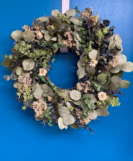 Wildflower Garden Eucalyptus Wreath