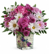 Wildflower in Flight Vase Arrangement