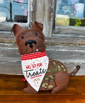 "Will Sit For Treats" Dog Bandana  One Size Fits Most 