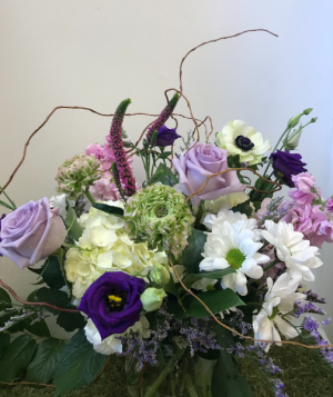 Willowing Lavender Vase Arrangement in Northport, NY | Hengstenberg's Florist Willowing Lavender Vase Arrangement in Northport, NY | Hengstenberg's Florist