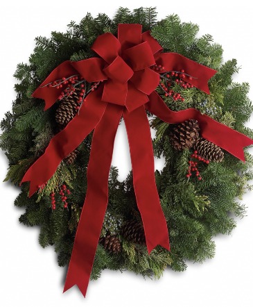 Wilsons Classic Holiday Wreath in Arlington, TX | Wilsons in Bloom Wilsons Classic Holiday Wreath in Arlington, TX | Wilsons in Bloom