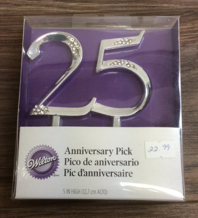 Wilton Anniversary Pick 25 th Anniversary Cake Pick