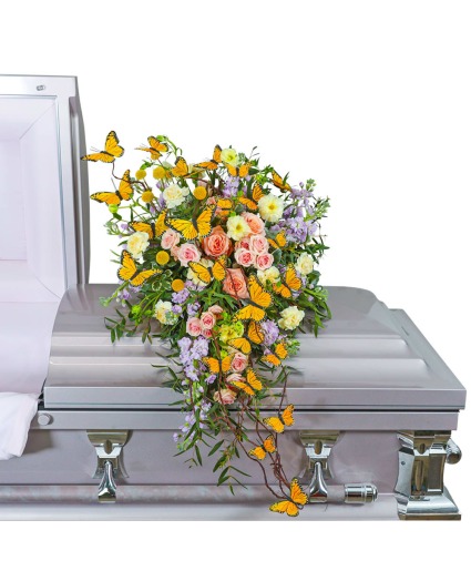 Wind Beneath My Wings Casket Scarf