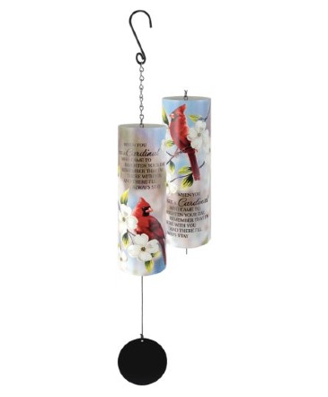 "Cardinal" 36" Cylinder Sonnet 64216 Wind-chime in Cleveland, TN | FLOWERS N THINGS