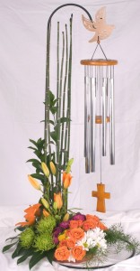 Wind Chime Floral Arrangement in Madison, WI - A NEW LEAF FLOWERS AND GIFTS