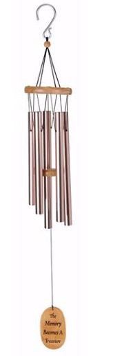 Wind Chime: Rose gold   Message:  The Memory Becomes a Treasure
