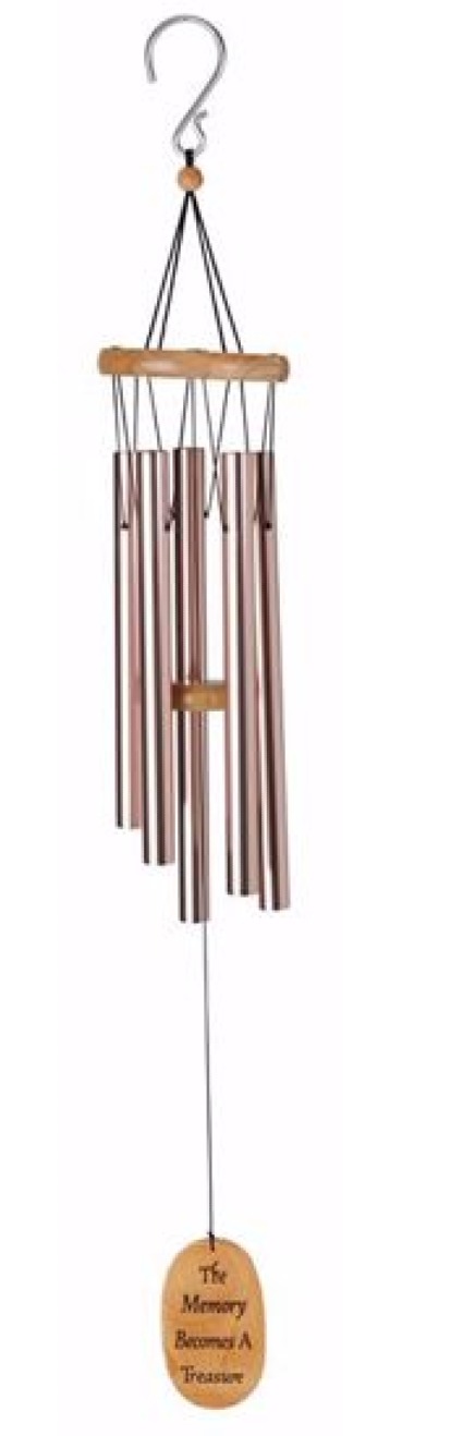 Wind Chime: Rose gold Message: The Memory Becomes a Treasure