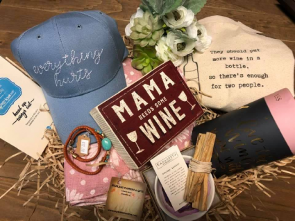Mama needs Wine Gift basket