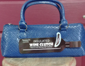Wine purse with cork screw Wine purse