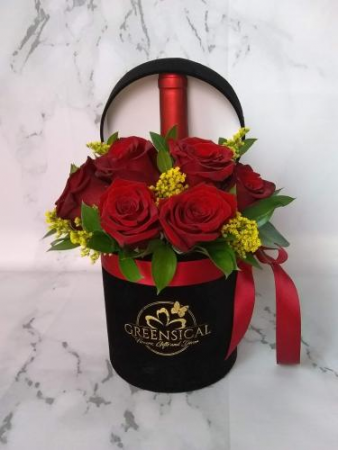 Wine Surprise In Delray Beach Fl Greensical Flowers Gifts Decor