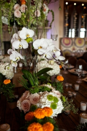 Winery Wedding Table Centerpiece
