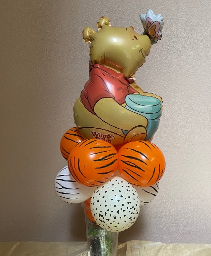 winnie the pooh balloons  with accents
