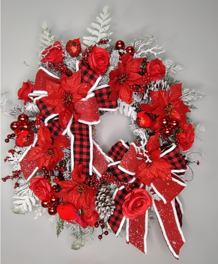 Winter Beauty  Custom Wreath 