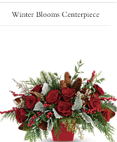 Winter blooms Christmas arrangement