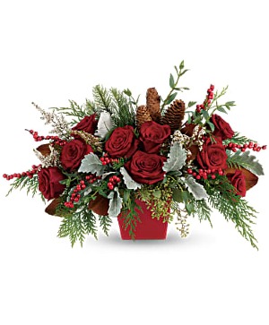Winter Blooms Christmas Flower Arrangement