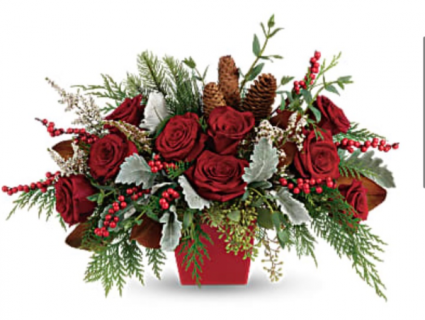 Winter blooms  Holiday Centerpiece