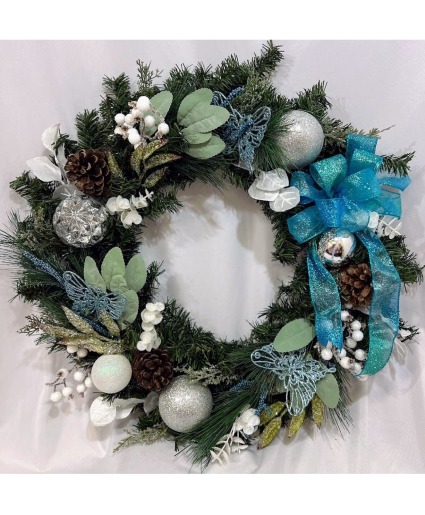 Winter Blues Wreath 