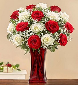 Winter & Bright Rose Bouquet holiday