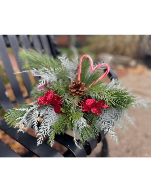 Winter candy centerpiece 