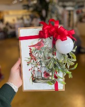 Winter Cardinal Photo Frame with Silk 