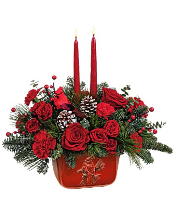 Winter Flight Centerpiece t23x105 in Allegan, MI | Allegan Floral and Gifts