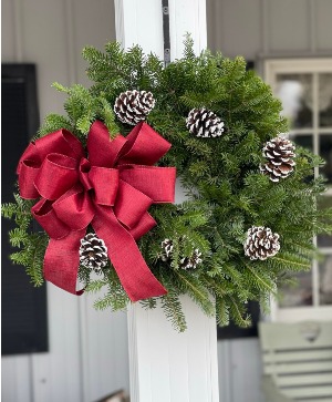 WINTER FRESH GREENERY WREATH 
