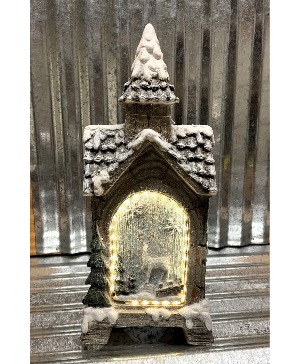 Winter House Reindeer Home Decor