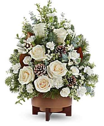 Winter Luxe Tree Christmas Tree in Wayne, NJ | Rustic Rose Florist