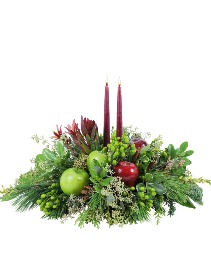 Winter Merlot Christmas Centerpiece
