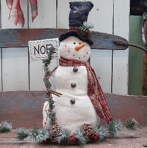 Winter Noel Permanent Snowman Giftware