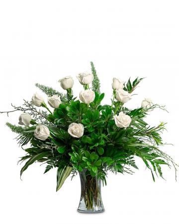 Winter Pearls Arrangement in Fort Smith, AR | EXPRESSIONS FLOWERS, LLC