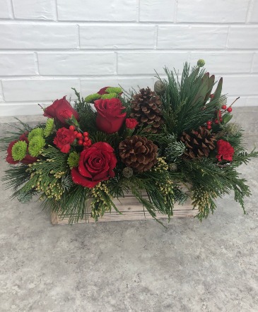 Winter Pinecone Floral Arrangment in Wayne, NE | Bloom & Grace