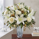 Winter Radiance™ in Silver Vase Arrangement