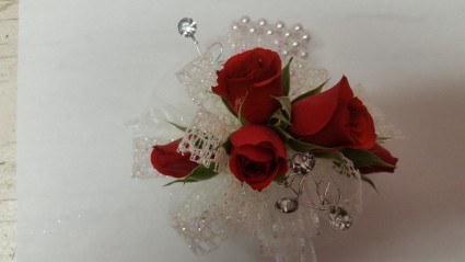 Winter Red corsage